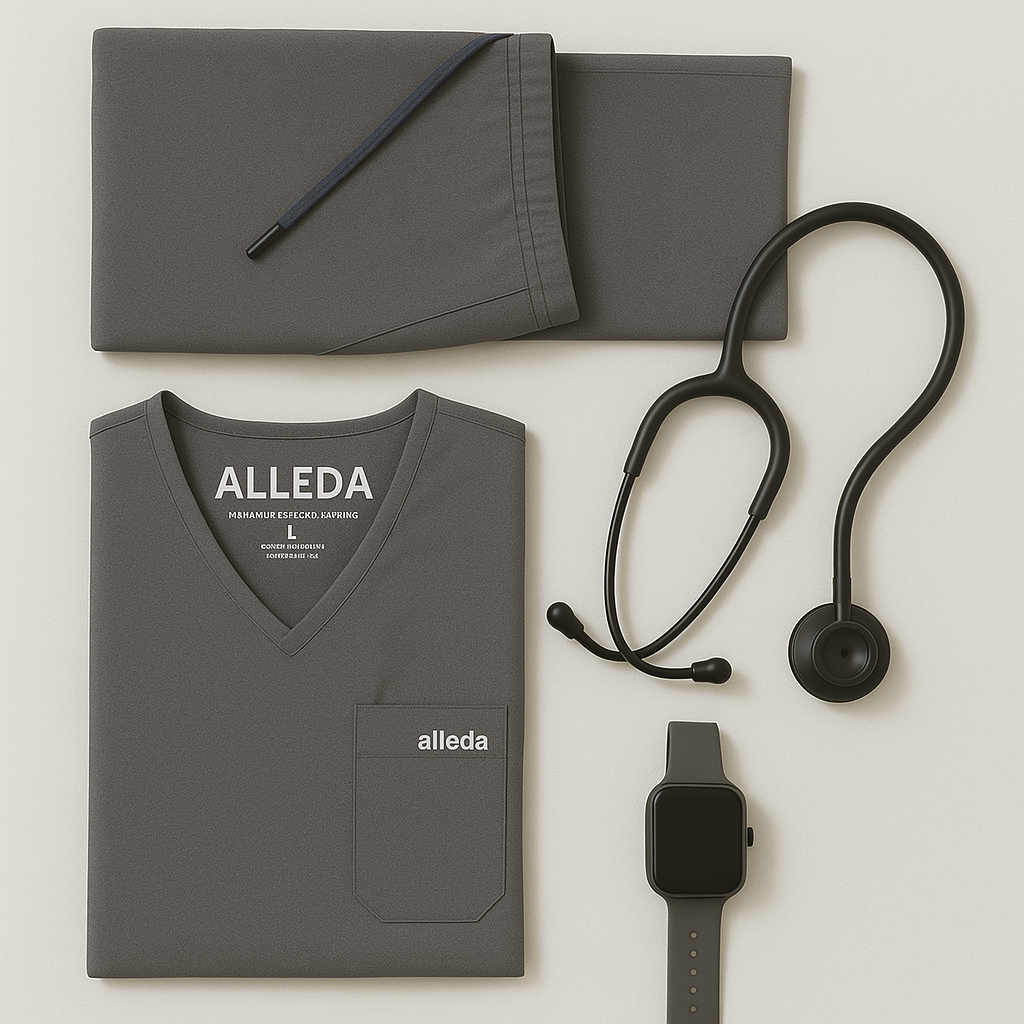 Heather Grey Scrub Suits