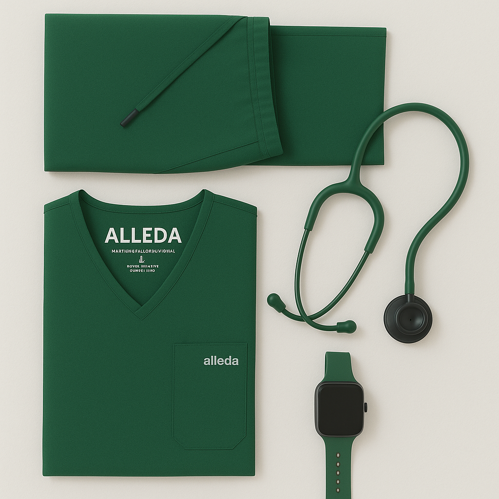Forest Green Scrub Suits