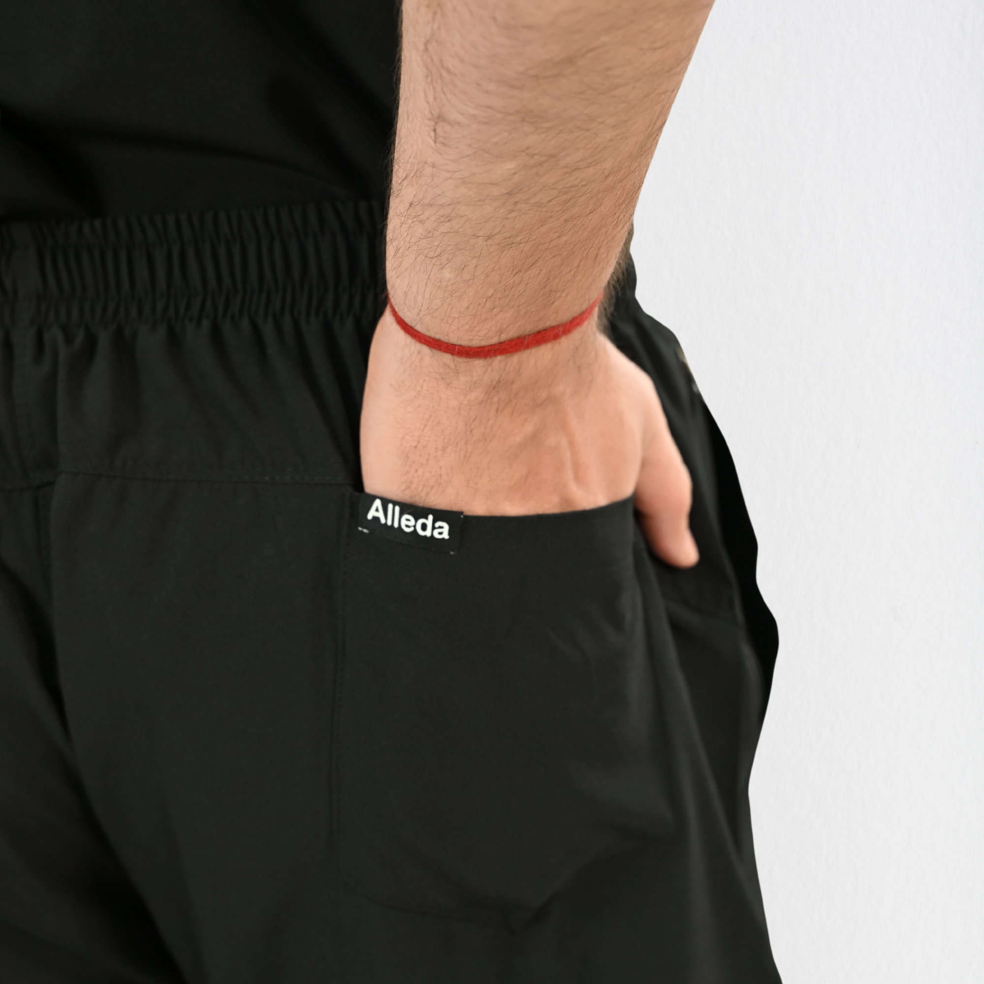 Men PrimaFlex 4 Way Stretch 5 Pocket Scrub Bottom - Black