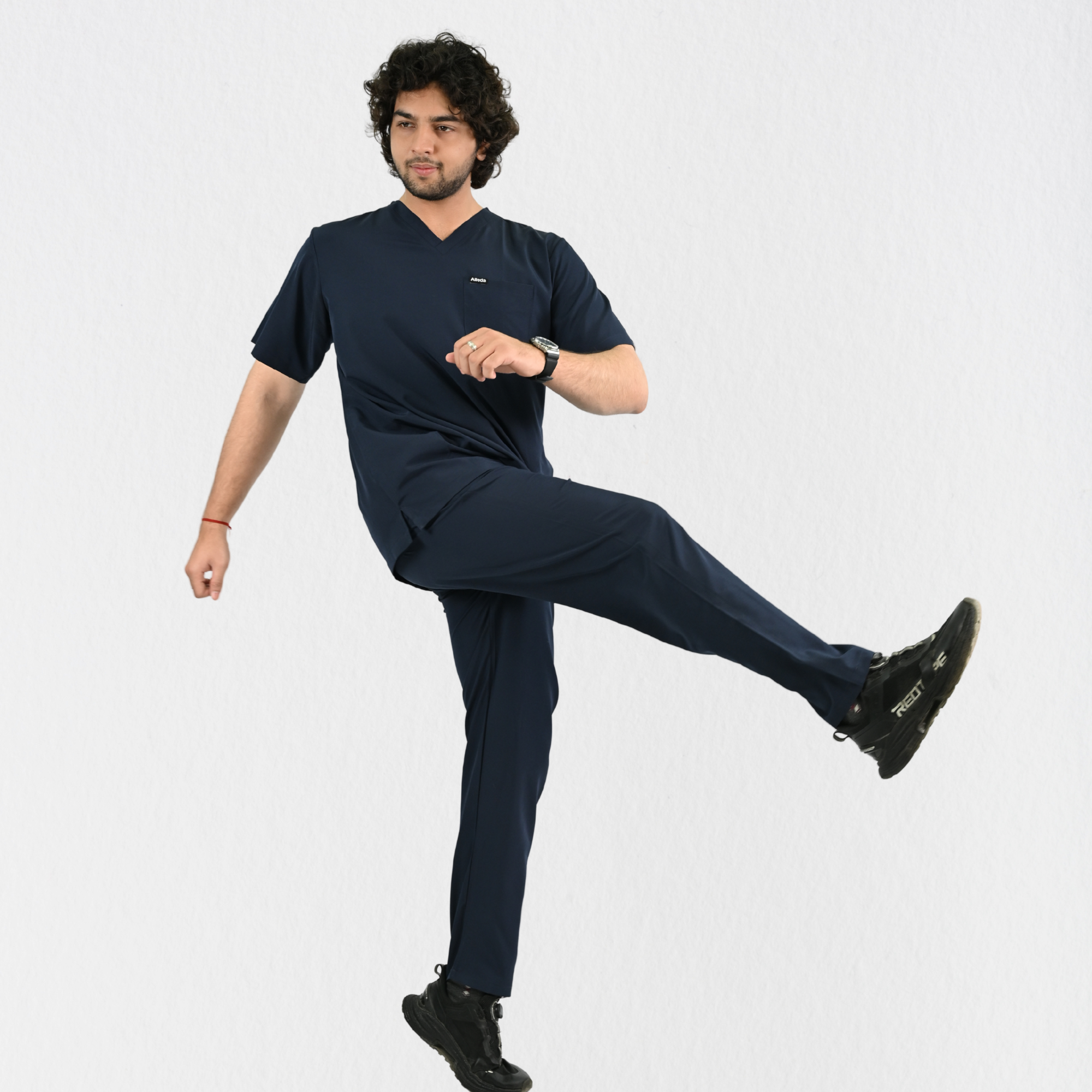 Men PrimaFlex 4 Way Stretch 5 Pocket Scrub Bottom - Navy Blue
