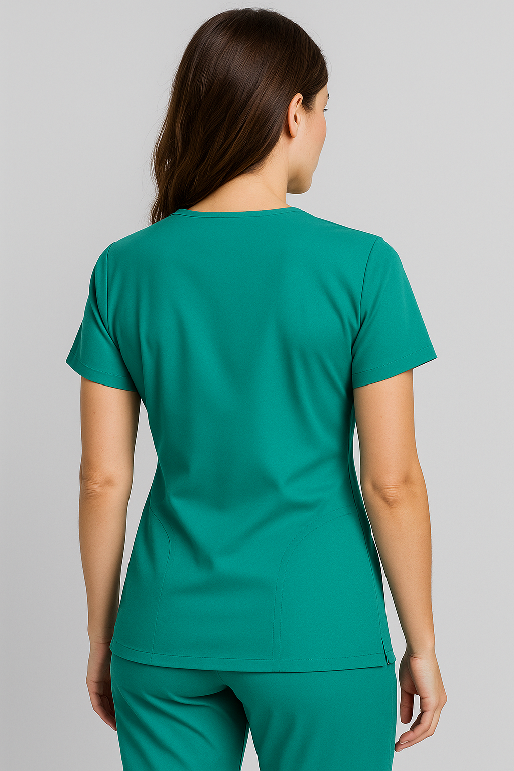 Women UltraFlex 4 Way Stretch 5 Pocket Scrub Bottom - Teal