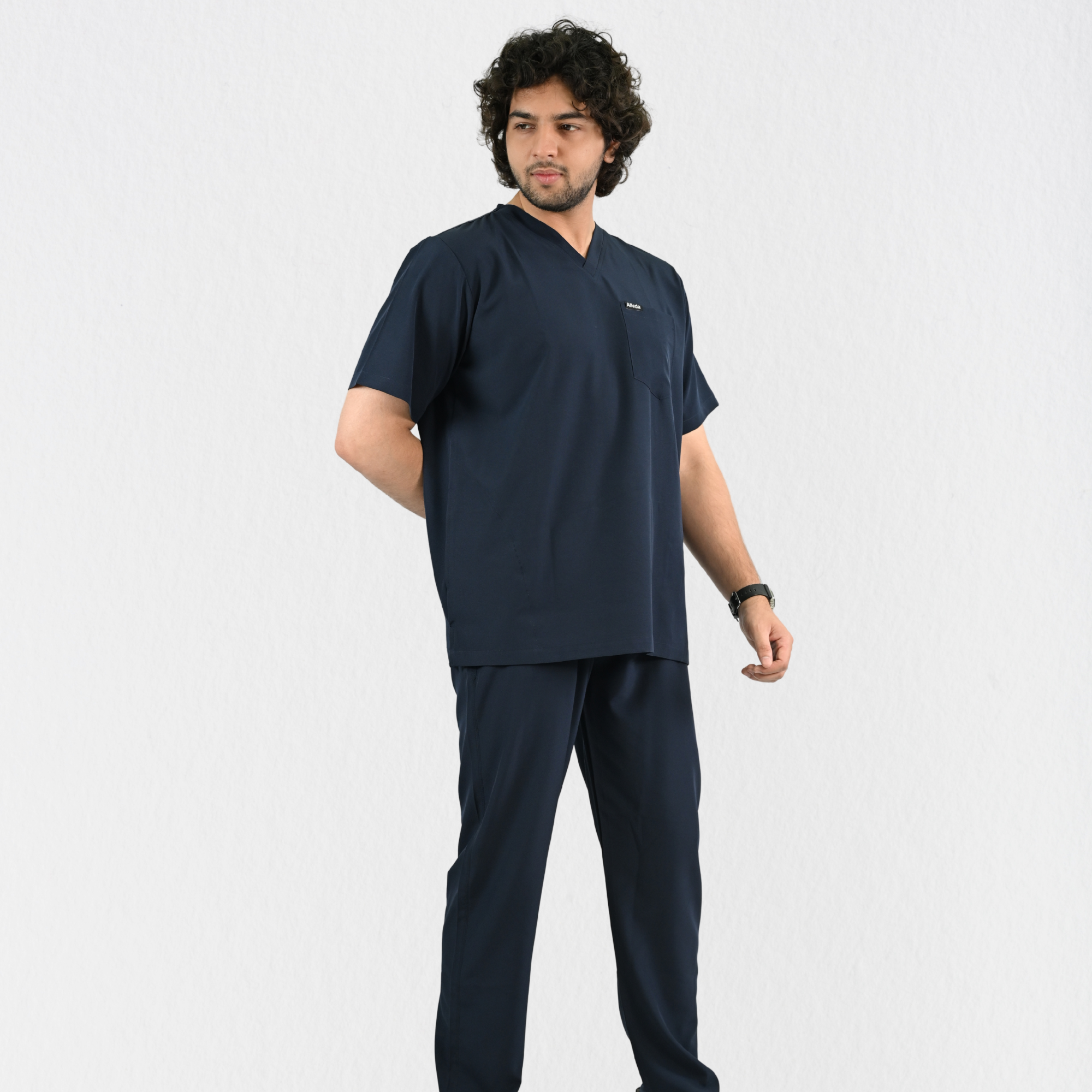 Men PrimaFlex 4 Way Stretch 5 Pocket Scrub Bottom - Navy Blue