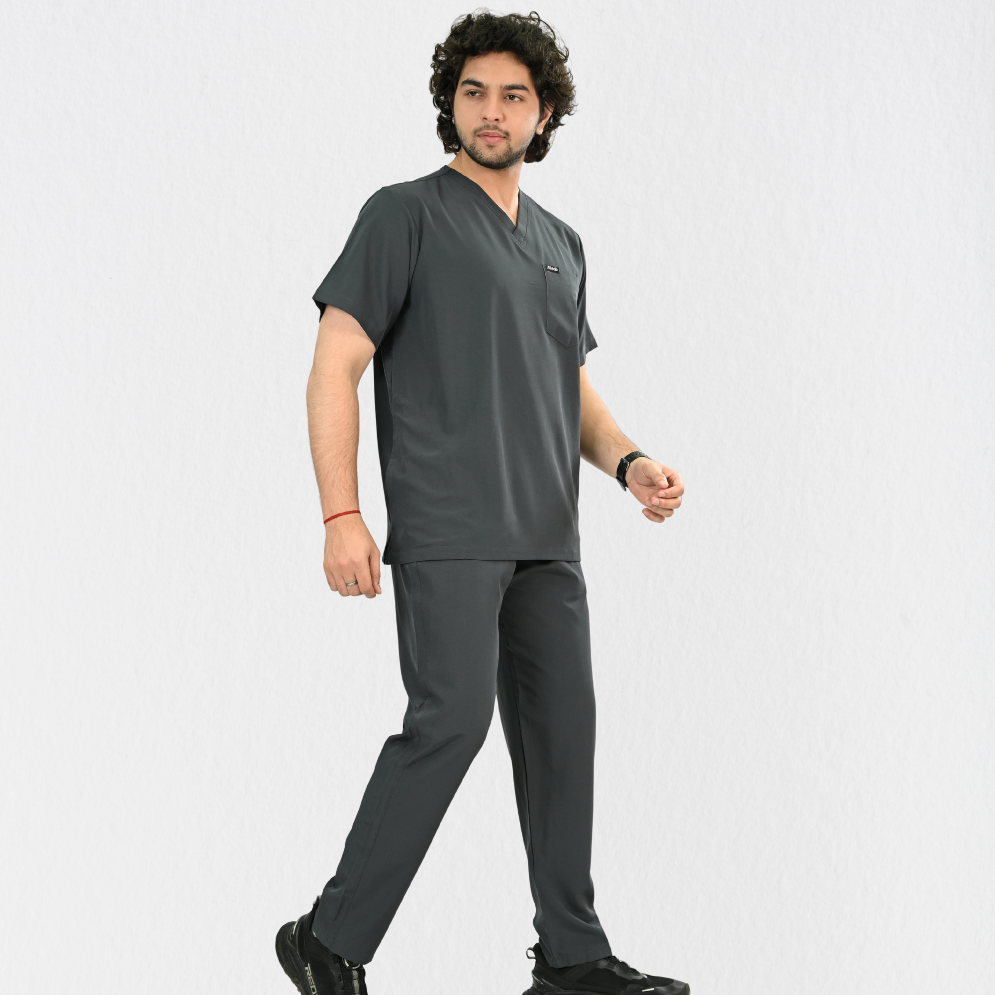 Men PrimaFlex 4 Way Stretch 5 Pocket Scrub Bottom - Slate Grey