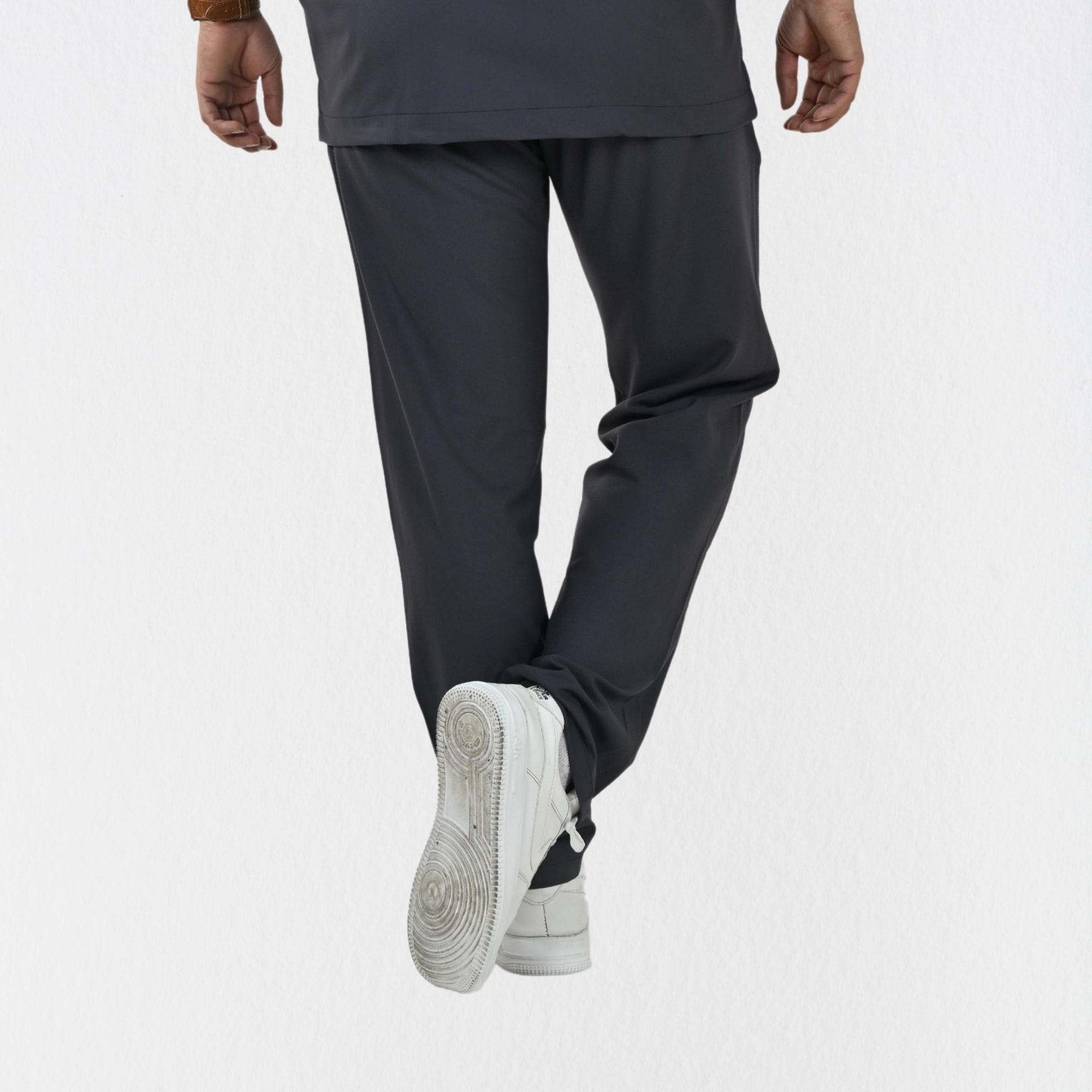 Men UltraFlex 4 Way Stretch 5 Pocket Scrub Bottom - Heather Grey