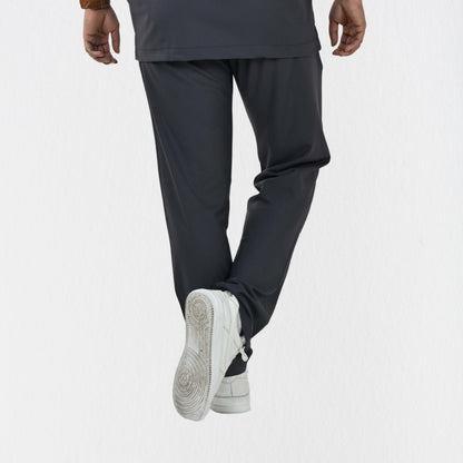 Men UltraFlex 4 Way Stretch 5 Pocket Scrub Bottom - Heather Grey