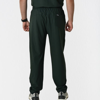 Men UltraFlex 4 Way Stretch 5 Pocket Scrub Bottom - Forest Green