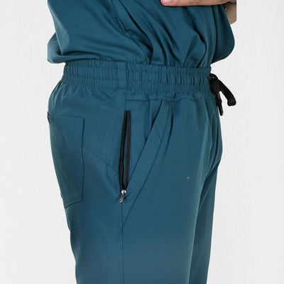 Men UltraFlex 4 Way Stretch 5 Pocket Scrub Bottom - Teal