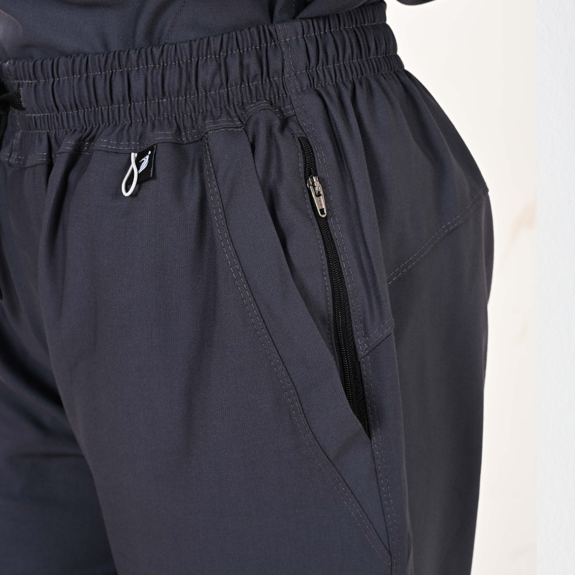 Women UltraFlex 4 Way Stretch 8 Pocket V Neck Scrub Set - Heather Grey