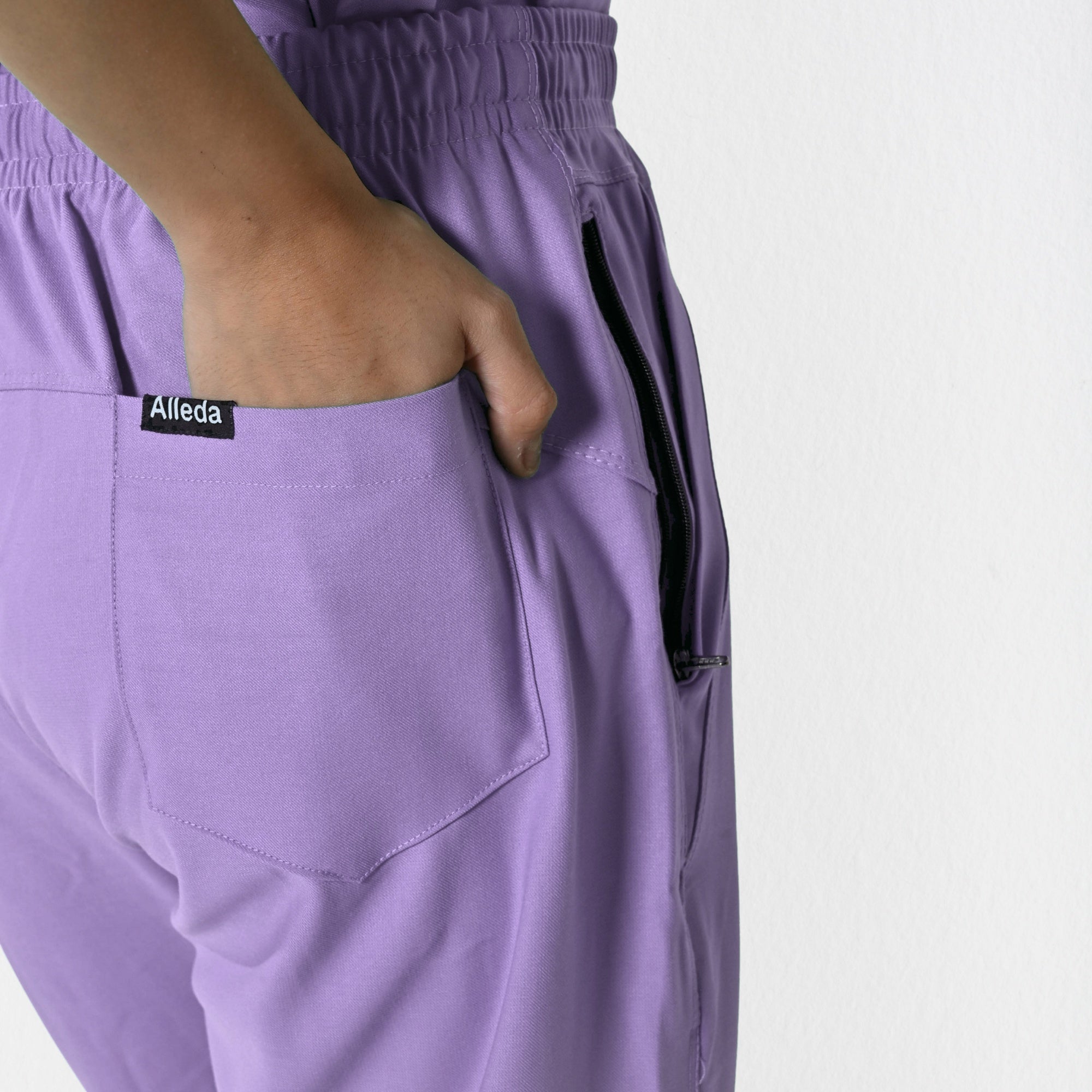 Women UltraFlex 4 Way Stretch 5 Pocket Scrub Bottom - Lavender